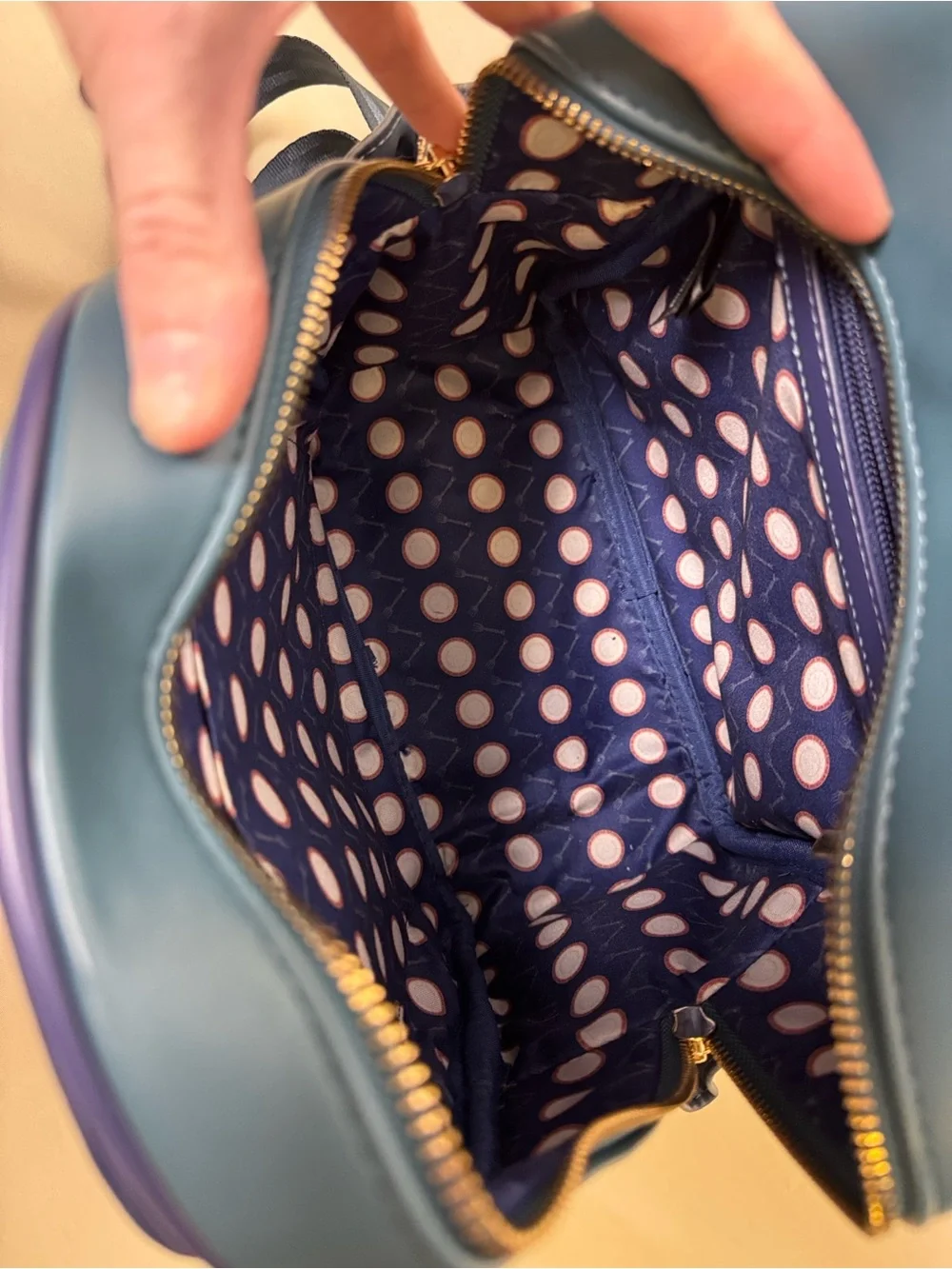 Loungefly Blue Beauty and the Beast Lumière Mini Backpack with Matching Wallet - Picture 4 of 16